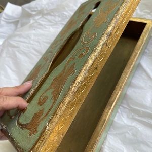 Vintage Italian tissue box holder